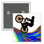 BMX sur la route d'arc-en-ciel Pin's