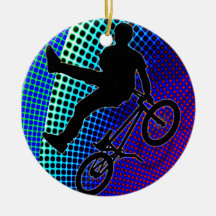 BMX sur le chapiteau de film de fractale Décoration De Noël