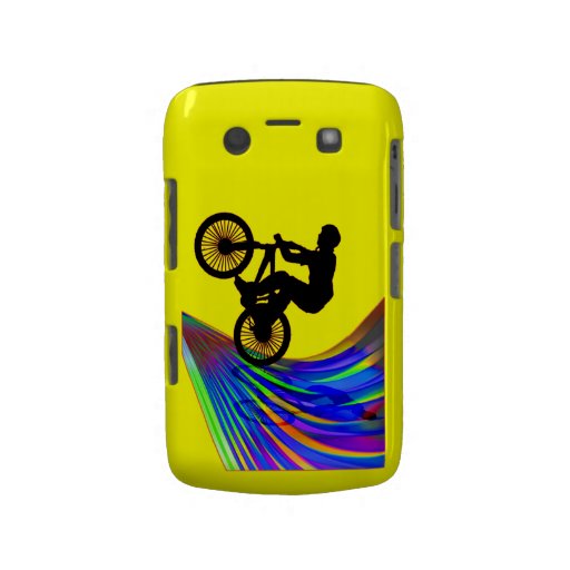 BMX sur une route d'arc-en-ciel Coques Blackberry