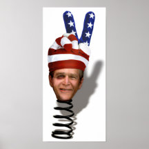Bobblehead Bush Affiche