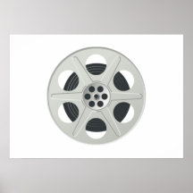 Bobine de pellicule cinématographique affiche