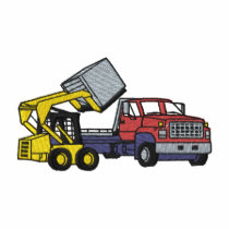 Boeuf de dérapage avec le camion polos brodés