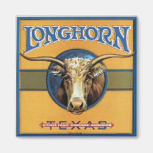 Boeuf Longhorn du Texas Aimants Pour Réfrigérateur
