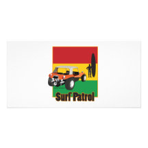 Boguet jamaïcain de Rasta Surfpatrol Modèle Pour Photocarte