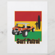 Boguet jamaïcain de Rasta Surfpatrol Prospectus Personnalisés
