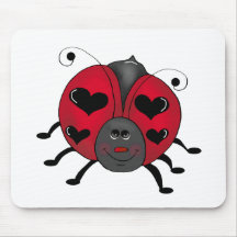 Boguets de jardin · Coccinelle de sourire Tapis De Souris