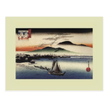 Bois de graveur japonais cartes postales