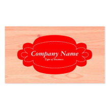 Bois décoratif du panneau 01 - rouge - cartes de visite personnelles