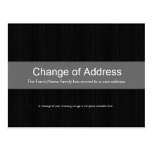 Bois foncé et changement d'adresse gris la carte p
