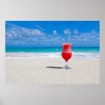 Boisson sur la plage posters