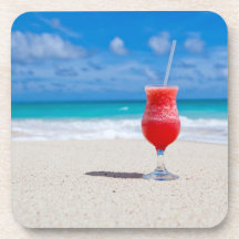 Boisson sur la plage sous-bock