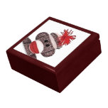 Boîte à bijoux de cadeau de conception de singe de