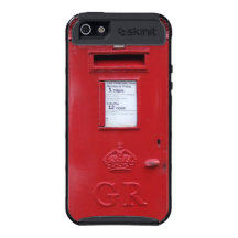 Boîte britannique rouge de courrier étuis iPhone 5