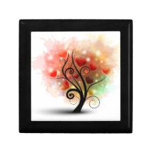 Boîte-cadeau d'arbre de coeur coffrets cadeaux