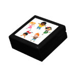 Boîte-cadeau de bande dessinée de cinq enfants boîtes décorées