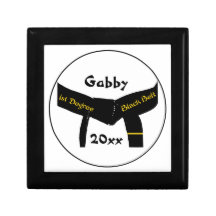 Boîte-cadeau de ceinture noire de premier degré d' boîtes à babioles