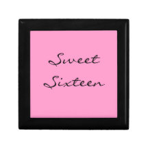 Boîte-cadeau de "sweet sixteen" boîte à souvenirs