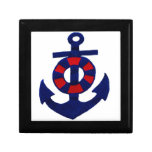 Boîte-cadeau nautique d'ancre boîtes décorées