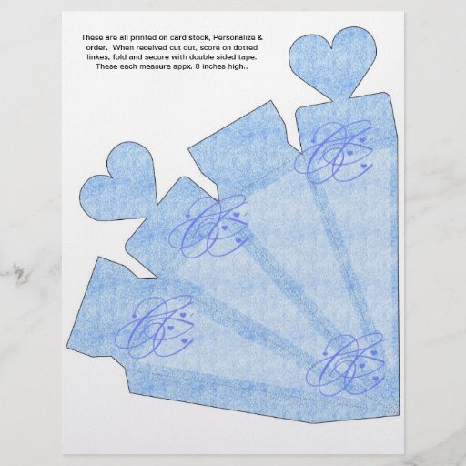 Boîte de cadeau de boîte de cône de coeur.  Fêtes  Prospectus Personnalisés