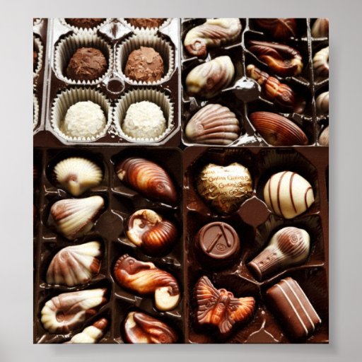 Boîte de chocolat poster