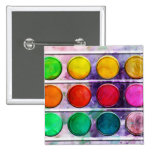 Boîte de couleur colorée de peinture d'amusement d badge