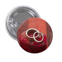 Boîte de rangement d'anneaux de mariage badges avec agrafe