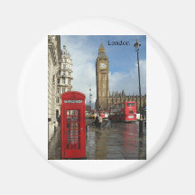 Boîte de téléphone de Londres Big Ben (par St.K) Aimant