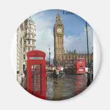 Boîte de téléphone de Londres Big Ben (par St.K) Aimants