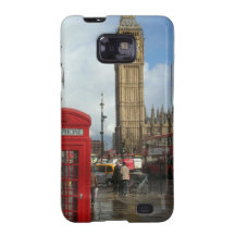 Boîte de téléphone de Londres et Big Ben (St.K) Coque Samsung Galaxy SII
