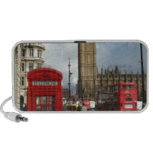 Boîte de téléphone de Londres et Big Ben (St.K) Haut-parleurs iPod
