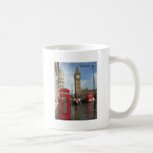 Boîte de téléphone de Londres et Big Ben (St.K) Tasse