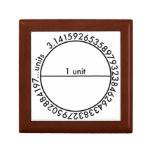 Boîte de tuile de cercle de pi coffret cadeau
