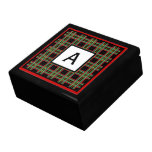 Boîte décorée d'un monogramme de souvenir coffrets cadeaux