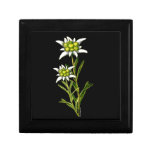 Boîte florale de tuile d'edelweiss coffrets cadeaux
