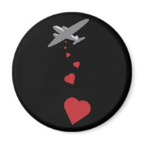 Bombardier de coeur - faites la guerre d'amour pas magnets