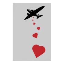 Bombardier de coeur - faites la guerre d'amour pas posters