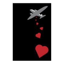 Bombardier de coeur - faites la guerre d'amour pas posters