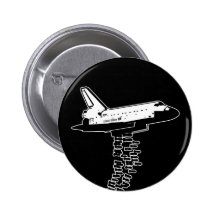 Bombardier de navette badge avec épingle