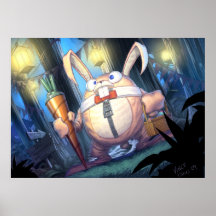 Bon lapin de Pâques Posters