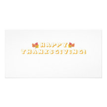 BON THANKSGIVING CARTES DE VŒUX AVEC PHOTO