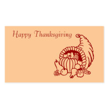 Bon thanksgiving, Placecards Cartes De Visite Professionnelles