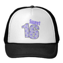 Bonbon 16 (points et étoiles pourpres) casquette de camionneur