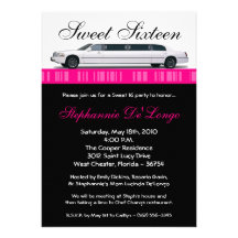 bonbon à limousine des roses indien 5x7 invitation