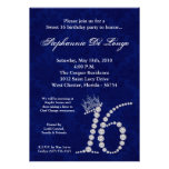 bonbon à saphir du diamant 5x7 invitation de 16 an