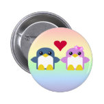 bonbon d'amour de pingouin de kawaii tweety badge avec épingle