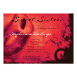 bonbon rouge à la mascarade 5x7 invitation de 16 a