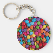 Bonbons au chocolat colorés porte-clefs
