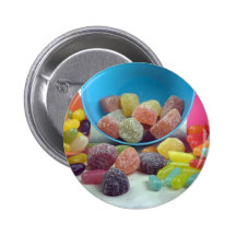 Bonbons et sucrerie badges avec agrafe
