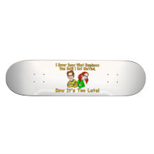 Bonheur ruiné par mariage planches à roulettes