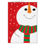 bonhomme de neige 5x7 carte